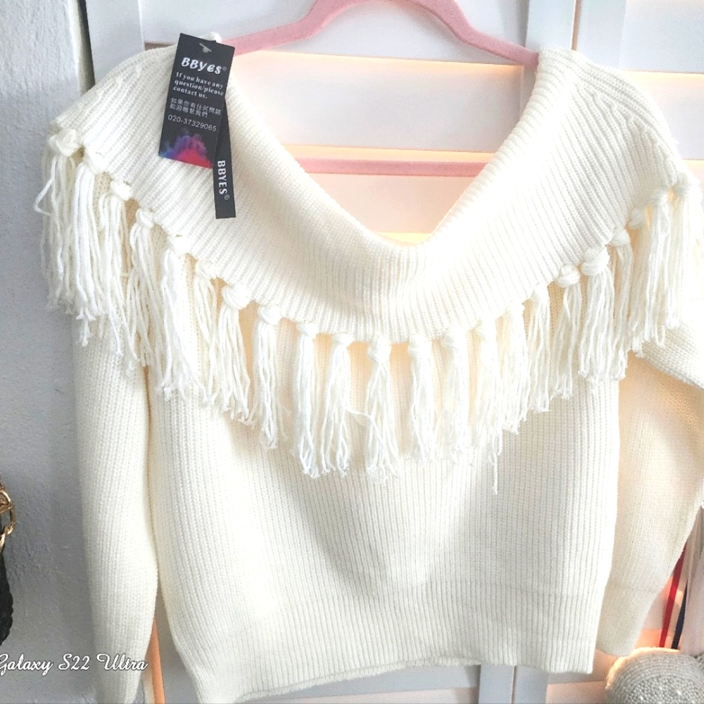 Off Shoulder Sweater